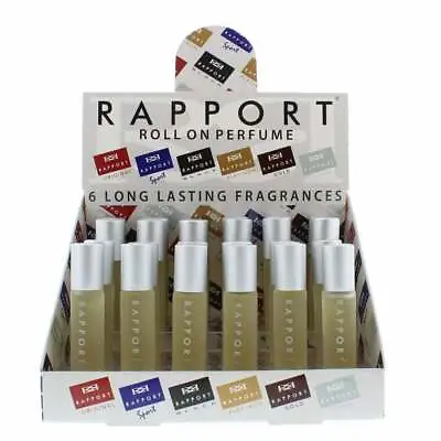 Eden Classic Rapport Silver 10ml Roll On Perfume Display Unit 24pcs - New - Uk • £29.95