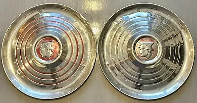 $32 • Buy Vintage Pair Of  Original 1956? Mercury 15  Wheel Cover Hubcaps USA