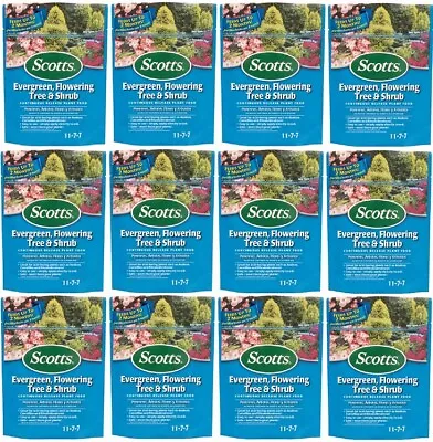 Scotts 1009101 3 Lb Evergreen Flowering Tree & Shrub Plant Food - 12 Pack • $123.90