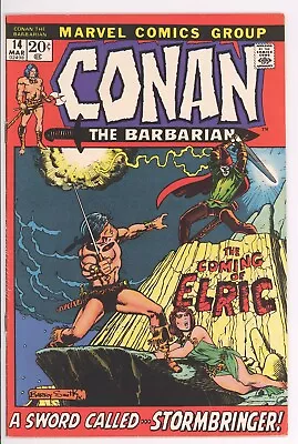 Conan The Barbarian #14 Marvel 1972 VF 1st Elric – Barry Windsor Smith • $89.99