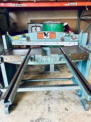 Pexto Sheet Metal Stomp Shear Jump Shear W/Backgage Model 137-K (16 Gauge)  • $1500