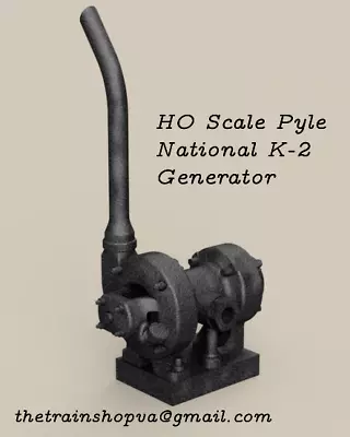 HO Scale Pyle National K-2 Generator Custom Designed  • $4.63