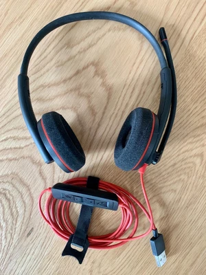 £9 • Buy Plantronics Blackwire 3220 USB Headset With Boom Mic For Zoom, Teams, Skype,...
