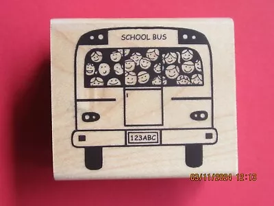 A Muse Art Stamps School Bus Fun Rubber Stamp • $9.99