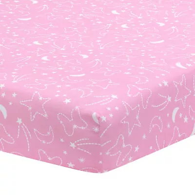 Disney Baby Minnie Mouse Pink Celestial Fitted Crib Sheet By Lambs & Ivy • $19.99