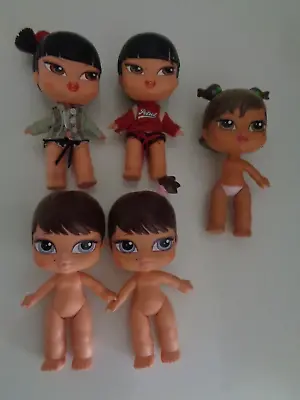 Bratz Babz MGA X 5 Baby Dolls 4.5 Inch Spares • £9.50