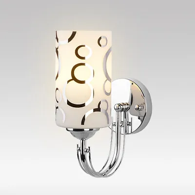 LED Wall Sconce Light Fixture E27 Bulb Pull Switch/N Bedside Lamp Lobby Corridor • £30.91