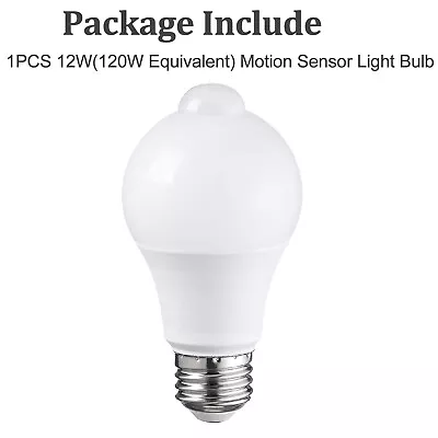 1/2PCS PIR Motion Sensor Light Bulbs E27 LED Lamp Infrared Auto Energy Saving  • $14.51