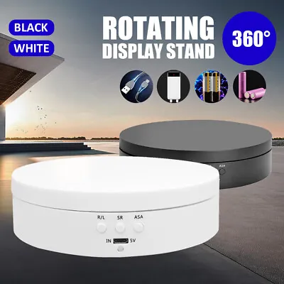 360° Rotating Electric Turntable Display Stand Jewelry Photography Show Holder • $19.55