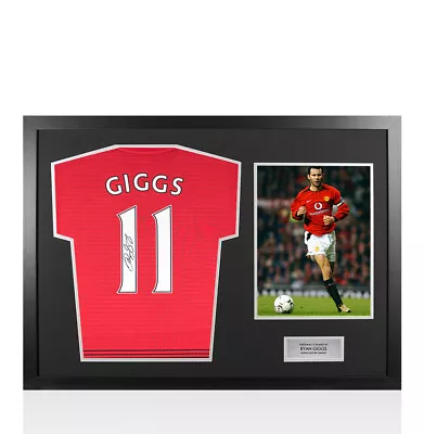 £379.99 • Buy Framed Ryan Giggs Signed Manchester United Shirt 2018/19 - Number 11 - Panoramic