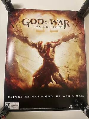 God Of War Ascension PS3 Double Sided Promo Poster 22x28 Kratos • $15