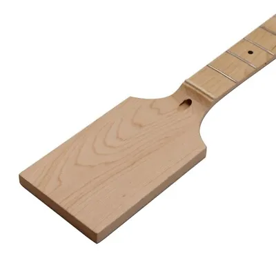 Electric Guitar Neck Paddle 24 Fret Canada Maple Fretboard Vine Inlay Unfinished • $56.04