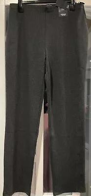 M&S Ladies Straight Leg Trousers BNWT Size 10 12 14 20 Elastic Waist • £10.50