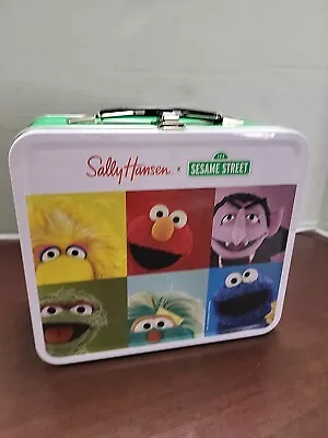 Sally Hansen X Sesame Street 2023 Metal Tin Lunch Box Brand New Green Elmo 123 • $12.50