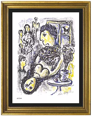 Marc Chagall “Happiness” Signed & Hand-Numbered Ltd Ed Litho Print (unframed) • $99.99