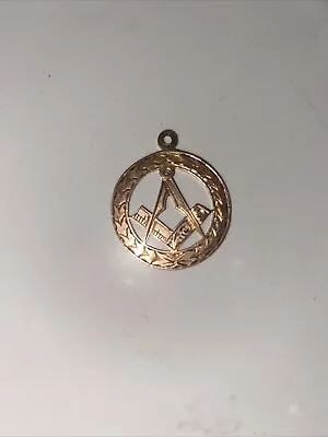 Vintage Masonic Pendant 9ct Rose Gold Art Nouveau Style • $30
