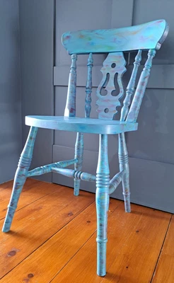 £35 • Buy Funky Vibrant Rainbow Blur Sturdy Wooden Occasional Chair
