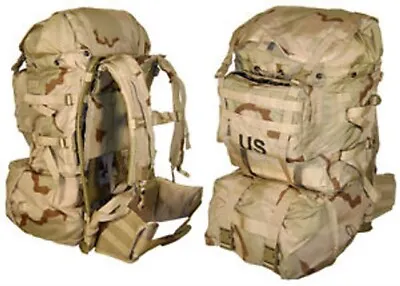 US Armed Forces Molle II Rucksack & Frame W/Sustainment Pouches & Sleep Carrier • $294.36