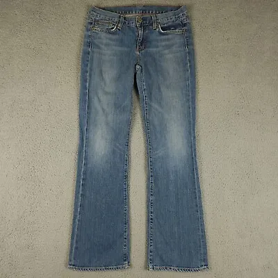 Vintage J Crew Jeans Womens 28S 28 Short Blue Bootcut Low Rise Stretch Antique • $19.80