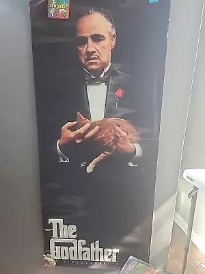 THE GODFATHER MOVIE POSTER R1991 Video Door Panel 16.5 X37.75 Inch MARLON BRANDO • $15