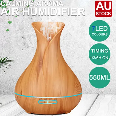 $29.99 • Buy Aromatherapy Diffuser Aroma Essential Oil Ultrasonic Air Humidifier Purifier LED