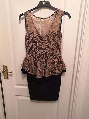 Miss Selfridge Dress Size 10 - Peplum Style • £3.99