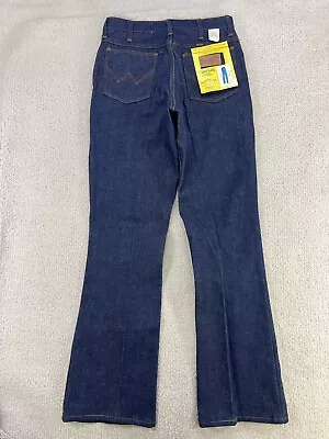 Vtg Wrangler Blue Denim Jeans Cowboy Flare Sanforized Mens 30/31x33 NOS 60s 70s • $275