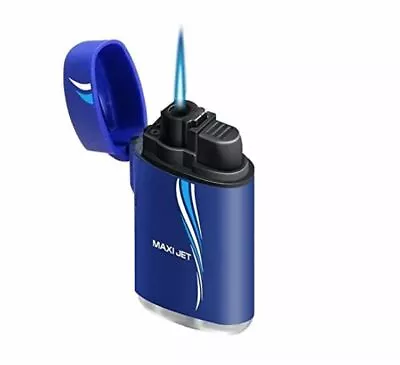 Sale Zengaz Zenga 1x BLUE Lighter Maxi Jet Powerful Jetflame Windproof Jet Flame • £3.99