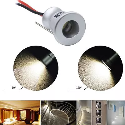 $12.31 • Buy 1W LED Spotlight Cabinet Mini Recessed Down Light Cupboard Showcase Display Lamp