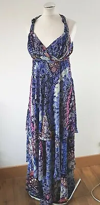 Matthew Willamson Floaty Maxi Romantic Layered Dress Butterfly Size 12 • £39.99