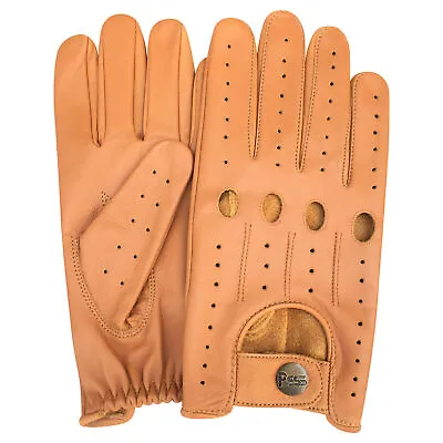 PSS Soft New Genuine Classic Leather Men Driving Gloves BlackBrown & Tan 514 • £14.99