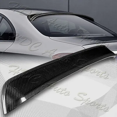 For 2017-2023 Mercedes E-Class W213 Carbon Fiber Rear Roof Visor Spoiler Wing • $132.99