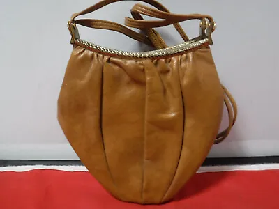 FC8 VTG 50s 60s Brown MOD Retro Oblong Brass Mid-Century Elegant Tote Bag Clutch • $15