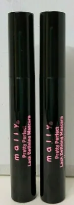 2 Pk MALLY PRETTY PERFECT LASH DEFINING MASCARA 0.31 OZ BLACK (UNBOX) • $16.99