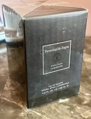 ERMENEGILDO ZEGNA PERUVIAN AMBRETTE  4.2 Oz 125 Ml Mens EAU DE TOILET COLOGNE • $299