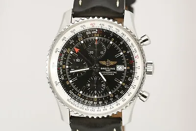 Breitling Navitimer World Chronograph GMT Automatic Watch A24322 46mm • $4495