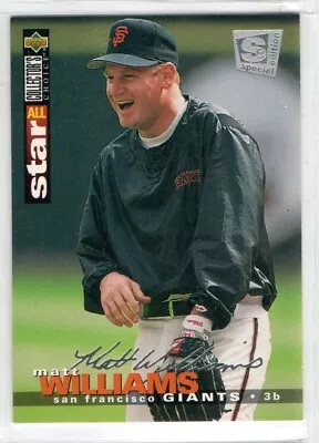 Matt Williams  Baseball  1994 Upper Deck Collector's Choice  Silver Signa • $4.50