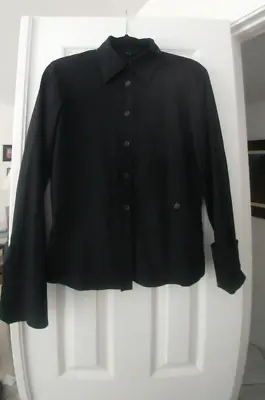 Gucci Shirt Women’s Black Vintage Button-Down  Size 44 Italian • $45