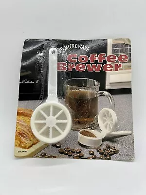 One Cup Microwave Coffee Brewer Vintage GSL 14792 NIP White Plastic • $8.50