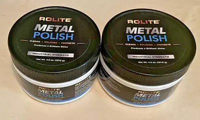 2 - Rolite Metal Polish Paste Industrial Strength Polishing Cream • $34.95