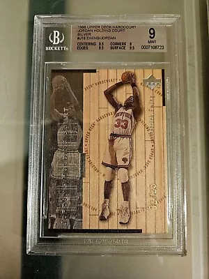 1998 UD Hardcourt Holding Court Silver /23 Michael Jordan Ewing BGS 9 Pop 2 Rare • $4999