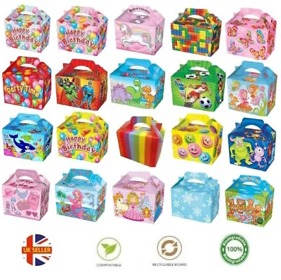 Party Food Boxes Loot Lunch Meal Cardboard Gift Childrens Kids Happy Birthday • $4.17