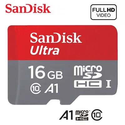 Sandisk 16GB Ultra Micro SD SDHC Card 80MB/s UHS-I Class 10 Up To 98MB/s • $5.74