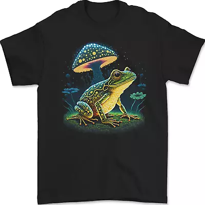 A Trippy Frog Magic Mushrooms LSD Mens T-Shirt 100% Cotton • $13.06