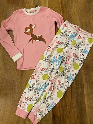 Vaenait Baby Pyjamas Age 4-5 Pink Deer Forest Animals Cotton Snug Fit 110cm • $7.52