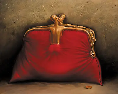 Vladimir Kush Red Purse Unframed - Cert Of Auth Provided • $1890