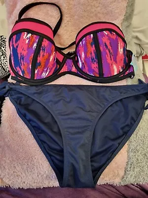 WOMENS  RIVER ISLAND & SIMPLY YOURS BIKINI BOTTOMS Bnwt SIZE 10 TOP SIZE 34 D • £14.99