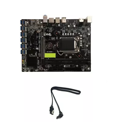 B250C Mining Machine Motherboard 2DDR4 12 USB 3.0 To PCI-E X16 Graphics Card • $145.99