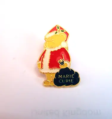 MARIE CURIE - Christmas Bear - Enamel Metal Pin Badge • £1.99