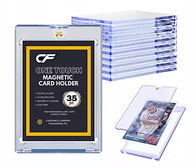 CF Magnetic Card Holder One Touch Case For Trading & Sports Cards All Pt. Sizes • $6.49